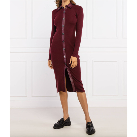 New PINKO Rubesco Abito Costina Misto Shirt Dress small - Picture 2 of 12